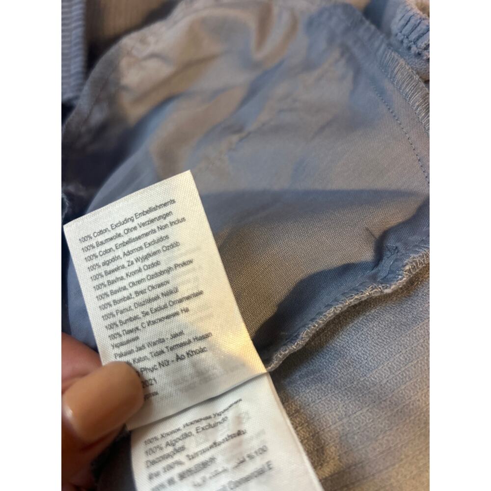 COTTON ON Lightweight Cord Shacket Chore Coat Barn Jacket Size M Blue NWT - Picture 7 of 8